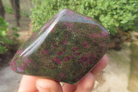 Polished Ruby Corundum In Chrome Verdite Standing Free Forms x 5 From Zimbabwe - Toprock Gemstones and Minerals 