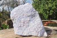 Natural Crystalline Blue Lace Agate Plates x 2 From Namibia - Toprock Gemstones and Minerals 