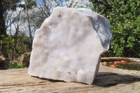 Natural Crystalline Blue Lace Agate Plates x 2 From Namibia - Toprock Gemstones and Minerals 