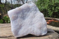 Natural Crystalline Blue Lace Agate Plates x 2 From Namibia - Toprock Gemstones and Minerals 