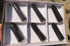 Polished Black Basalt Points x 6 From Madagascar - Toprock Gemstones and Minerals 