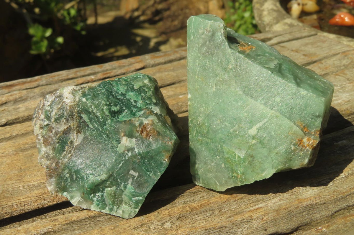 Natural Jade Cobbed Specimens x 12 From Swaziland - Toprock Gemstones and Minerals 