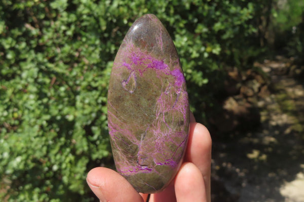 Polished Stichtite Standing Free Forms x 6 From Barberton, South Africa - Toprock Gemstones and Minerals 