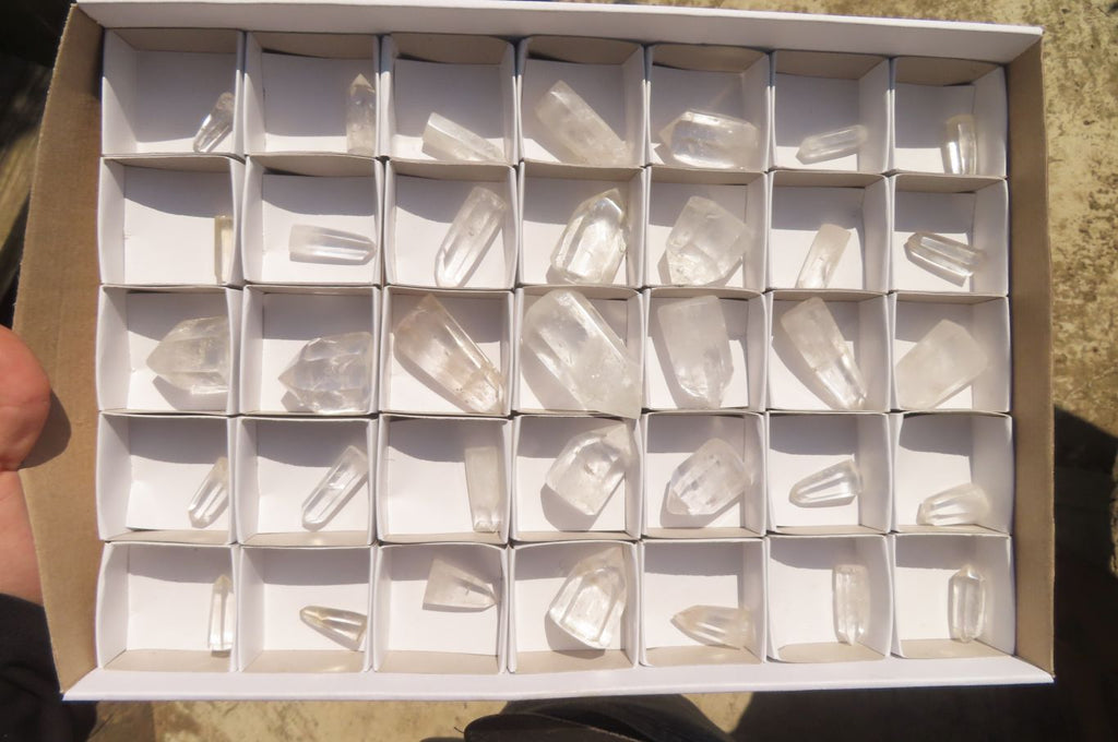 Polished Clear Quartz Jewellery Points x 35 From Madagascar - Toprock Gemstones and Minerals 