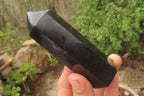 Polished Black Basalt Points x 12 From Antsirabe, Madagascar - Toprock Gemstones and Minerals 