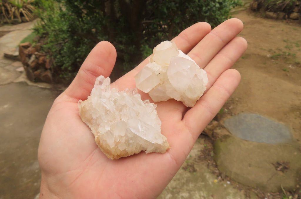 Natural Clear Quartz Crystal Clusters x 35 From Madagascar - Toprock Gemstones and Minerals 