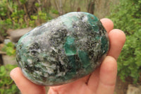 Polished Rare Emerald Mica In Matrix Free Forms x 6 From Mutoko, Zimbabwe - Toprock Gemstones and Minerals 