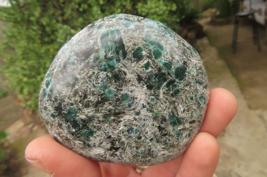 Polished Rare Emerald Mica In Matrix Free Forms x 6 From Mutoko, Zimbabwe - Toprock Gemstones and Minerals 