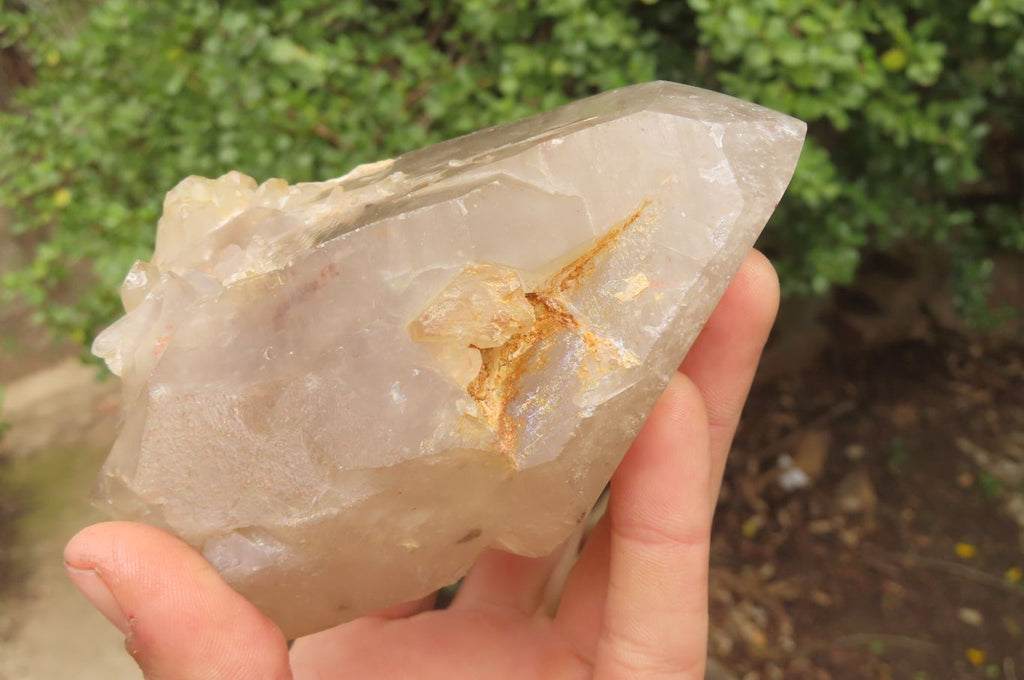 Polished Partially Arcadian Quartz Crystals x 3 From Angola - Toprock Gemstones and Minerals 