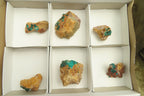 Natural Dioptase On Dolomite Specimens x 6 From Likasi, Congo - Toprock Gemstones and Minerals 