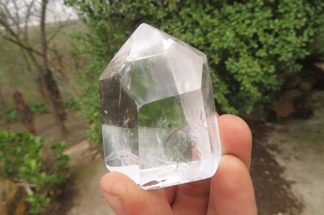 Polished Clear Quartz Crystals x 12 From Madagascar - Toprock Gemstones and Minerals 