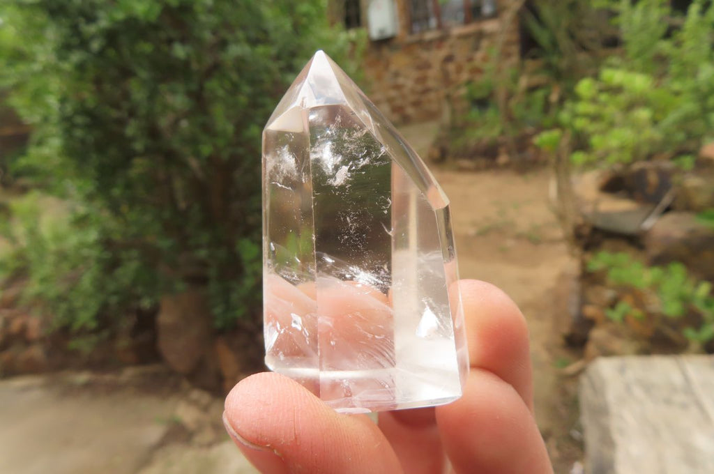 Polished Clear Quartz Crystals x 12 From Madagascar - Toprock Gemstones and Minerals 