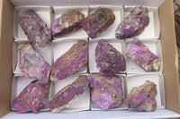 Natural Metallic Purpurite Cobbed Specimens x 12 From Erongo, Namibia - Toprock Gemstones and Minerals 
