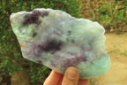 Polished Watermelon Fluorite Slices x 2 From Namibia - Toprock Gemstones and Minerals 