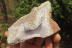 Natural Blue Lace Agate Geode Specimens x 5 From Malawi - Toprock Gemstones and Minerals 