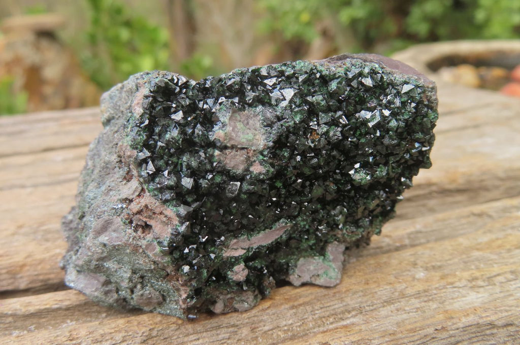 Natural Libethenite Crystals On Dolomite Matrix Specimens x 6 From Shituru, Congo - Toprock Gemstones and Minerals 