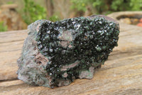 Natural Libethenite Crystals On Dolomite Matrix Specimens x 6 From Shituru, Congo
