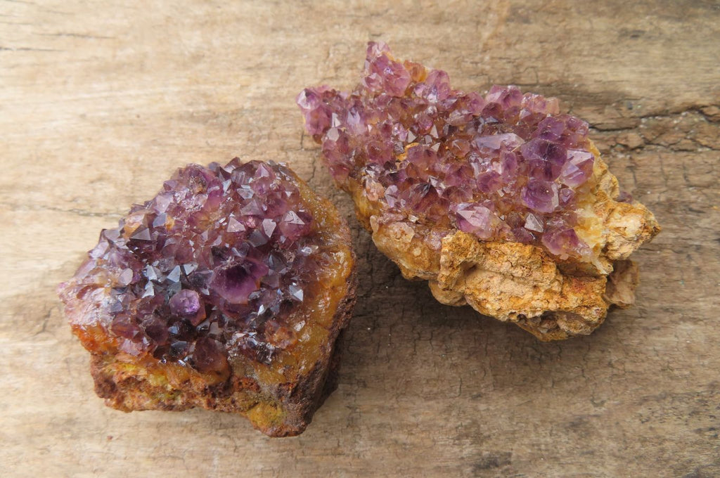 Natural Amethystos Amethyst Specimens x 12 From Kwaggafontein, South Africa - Toprock Gemstones and Minerals 