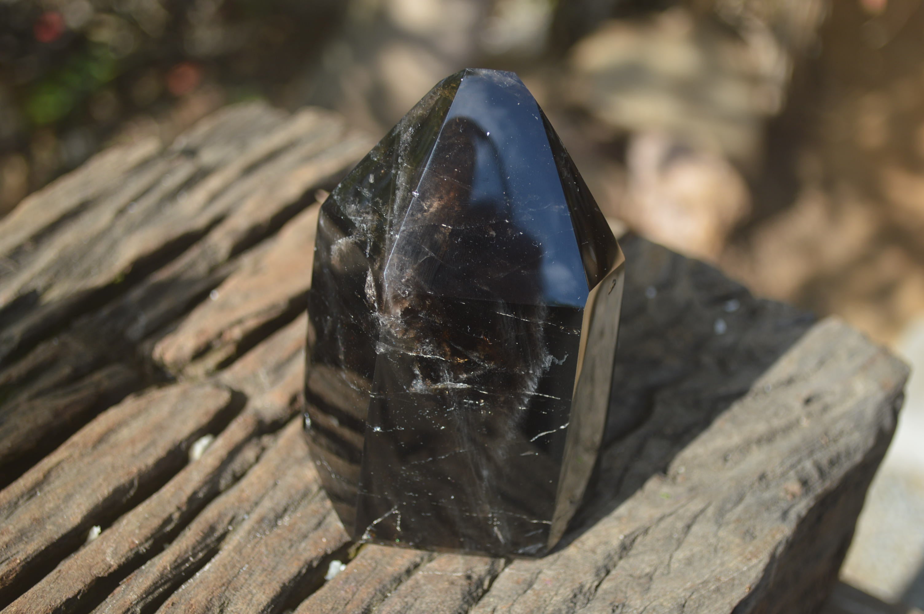 Polished Smokey Quartz Crystals x 2 From Madagascar - Toprock Gemstones and Minerals 