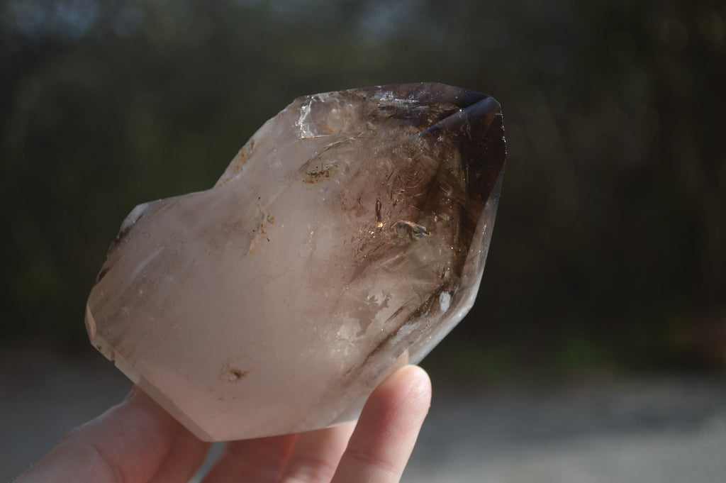 Polished Smokey Quartz Crystals x 2 From Madagascar - Toprock Gemstones and Minerals 