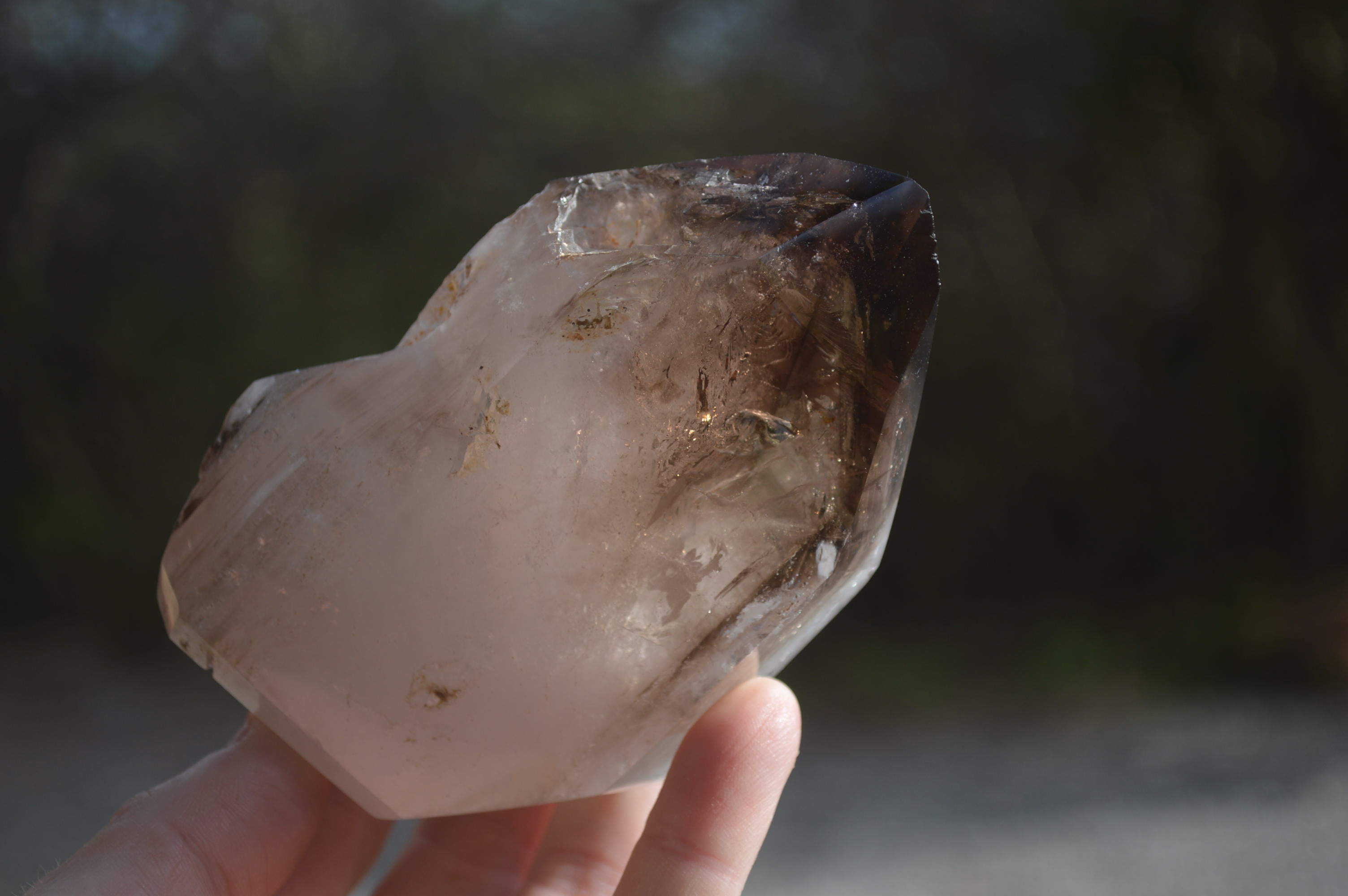 Polished Smokey Quartz Crystals x 2 From Madagascar - Toprock Gemstones and Minerals 
