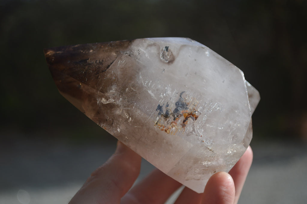 Polished Smokey Quartz Crystals x 2 From Madagascar - Toprock Gemstones and Minerals 