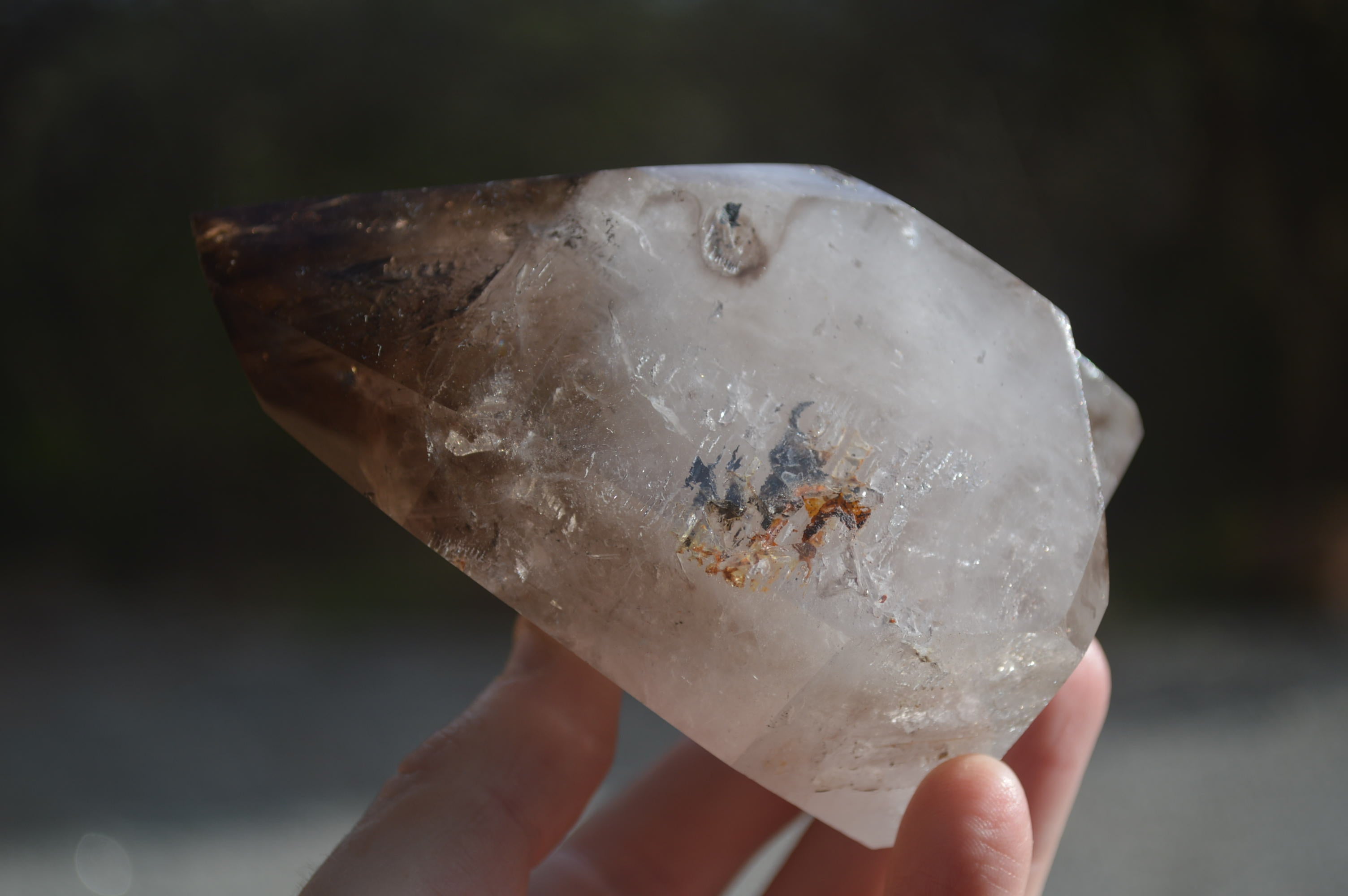 Polished Smokey Quartz Crystals x 2 From Madagascar - Toprock Gemstones and Minerals 