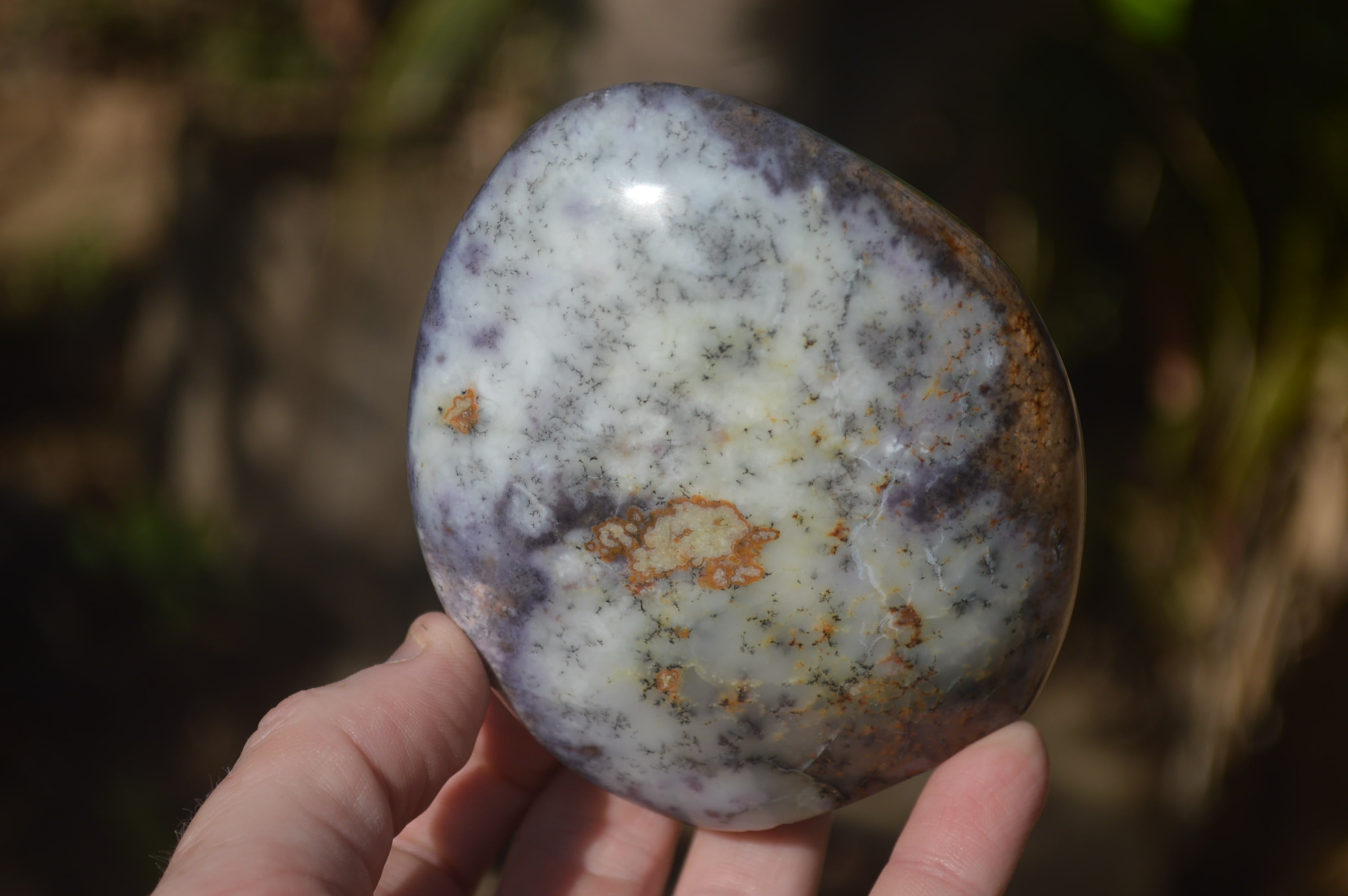 Polished Dendritic Standing Free Forms x 3 From Moralambo, Madagascar - Toprock Gemstones and Minerals 