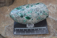Polished Rare Emerald Mica In Matrix Standing Free Forms x 3 From Mutoko, Zimbabwe - Toprock Gemstones and Minerals 