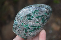 Polished Rare Emerald Mica In Matrix Standing Free Forms x 3 From Mutoko, Zimbabwe - Toprock Gemstones and Minerals 