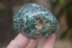 Polished Rare Emerald Mica In Matrix Standing Free Forms x 3 From Mutoko, Zimbabwe - Toprock Gemstones and Minerals 