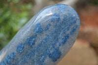 Polished Blue Spinel Spotted Quartz Standing Free Forms x 2 From Madagascar - Toprock Gemstones and Minerals 