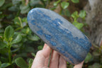 Polished Blue Spinel Spotted Quartz Standing Free Forms x 2 From Madagascar - Toprock Gemstones and Minerals 