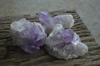 Natural Jacaranda Amethyst Quartz Clusters x 6 from Mumbwa, Zambia - Toprock Gemstones and Minerals 