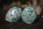 Polished Rare Emerald Mica In Matrix Standing Free Forms x 4 From Mutoko, Zimbabwe - Toprock Gemstones and Minerals 
