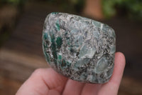 Polished Rare Emerald Mica In Matrix Standing Free Forms x 4 From Mutoko, Zimbabwe - Toprock Gemstones and Minerals 