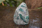Polished Rare Emerald Mica In Matrix Standing Free Forms x 4 From Mutoko, Zimbabwe - Toprock Gemstones and Minerals 