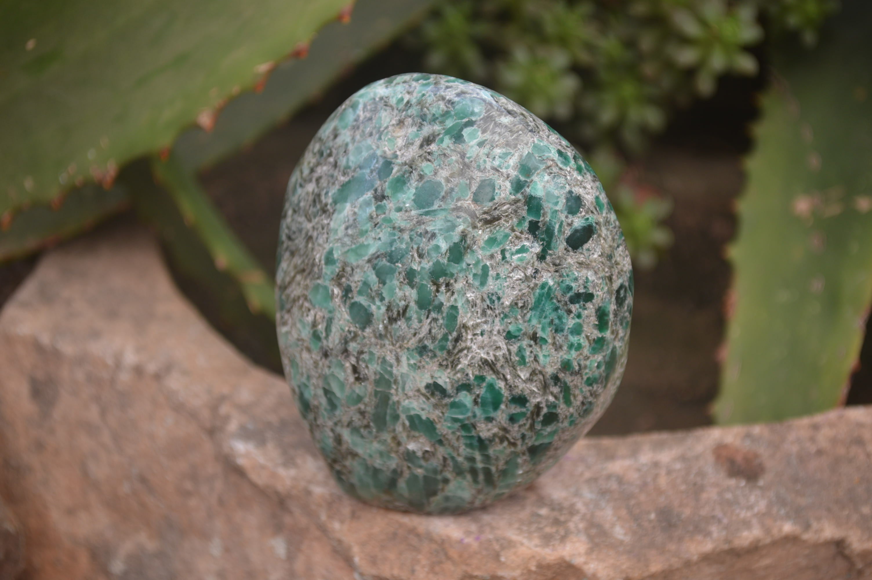 Polished Rare Emerald Mica In Matrix Standing Free Forms x 4 From Mutoko, Zimbabwe - Toprock Gemstones and Minerals 