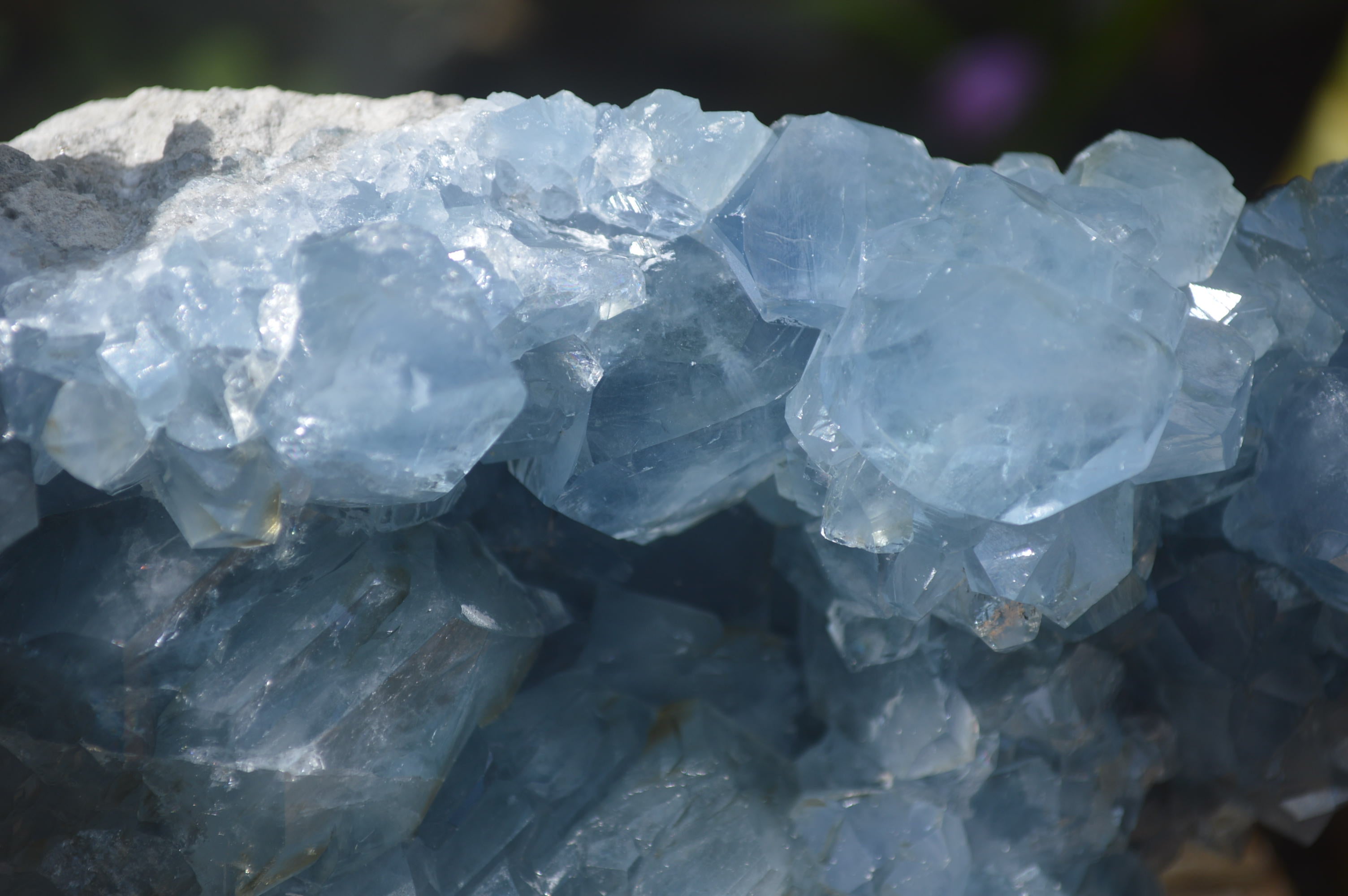 Natural Celestite Geode Specimen x 1 From Sakoany, Madagascar - Toprock Gemstones and Minerals 