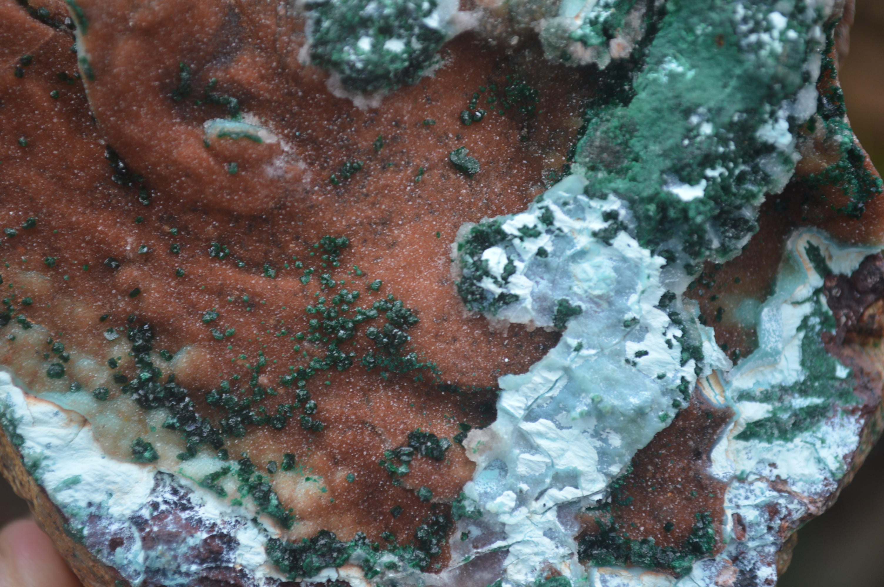 Natural Drusy Coated Malacolla On Dolomite Specimens x 6 From Likasi, Congo - Toprock Gemstones and Minerals 