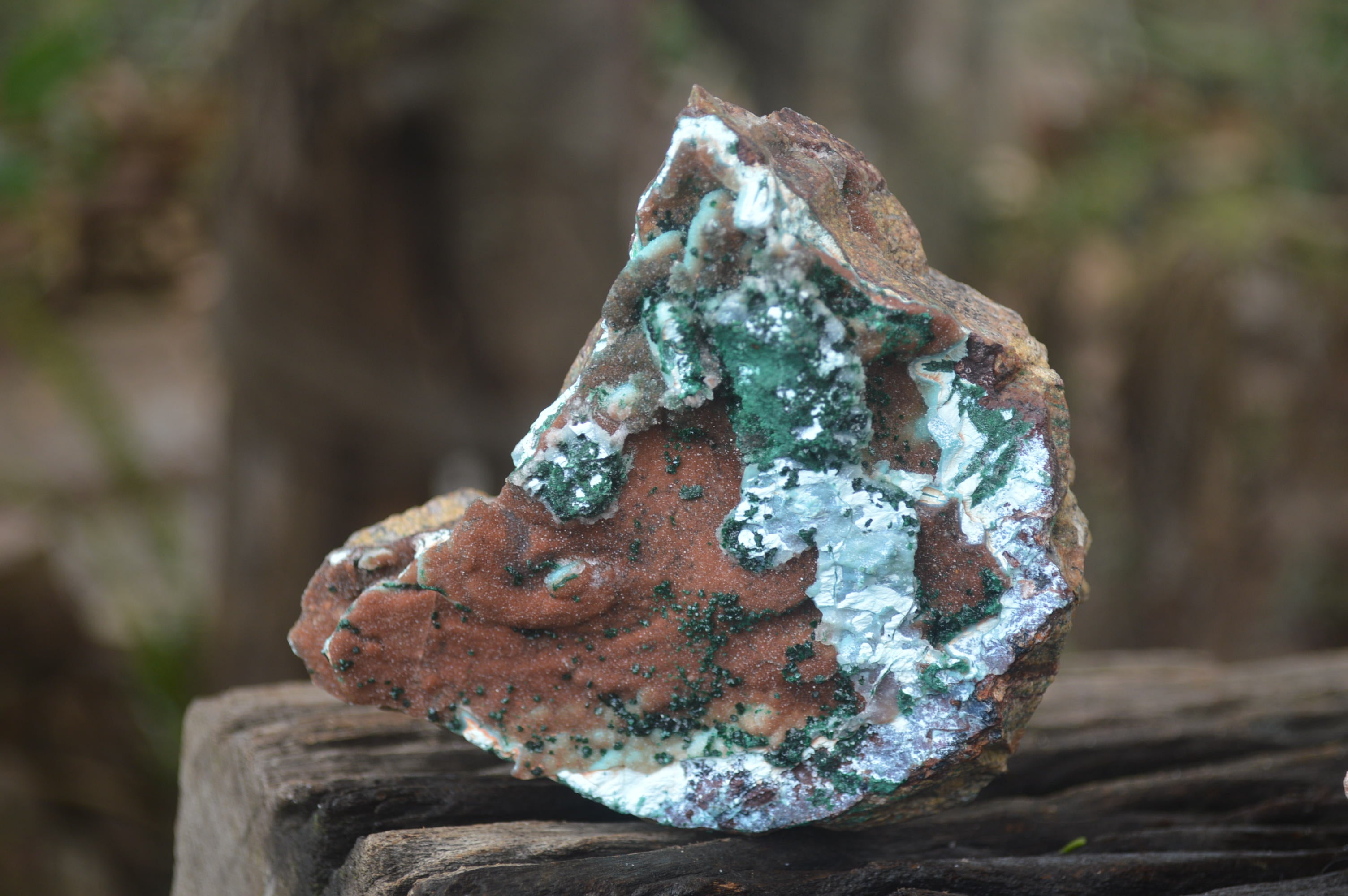 Natural Drusy Coated Malacolla On Dolomite Specimens x 6 From Likasi, Congo - Toprock Gemstones and Minerals 