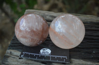 Polished Red Hematoid Quartz Spheres x 4 From Madagascar - Toprock Gemstones and Minerals 