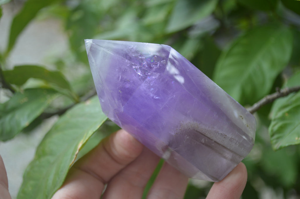 Polished Chevron Amethyst Points x 6 From Madagascar - Toprock Gemstones and Minerals 