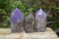 Polished Chevron Amethyst Points x 6 From Madagascar - Toprock Gemstones and Minerals 