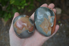 Polished On One Side Polychrome Jasper x 6 From Mahajanga, Madagascar - Toprock Gemstones and Minerals 