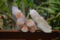 Natural Ametrine Spirit Quartz Clusters x 12 From Boekenhouthoek, South Africa