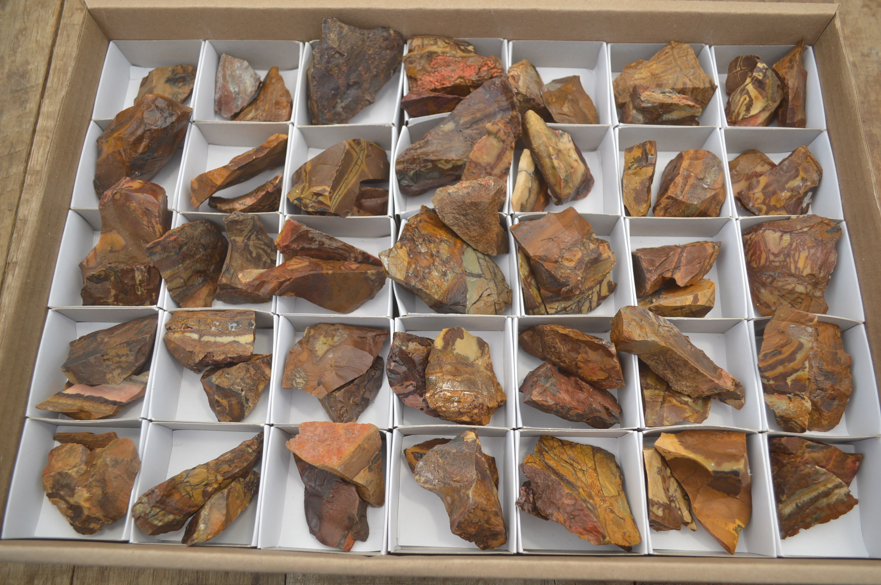 Natural Nguni Jasper Cobbed Specimens x 67 From Prieska, South Africa - Toprock Gemstones and Minerals 