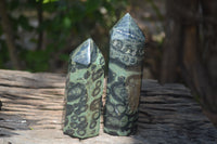 Polished Stromatolite Jasper Points x 3 From Katsepy, Madagascar
