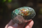 Polished Rare Emerald Mica In Matrix Standing Free Forms x 2 From Mutoko, Zimbabwe - Toprock Gemstones and Minerals 