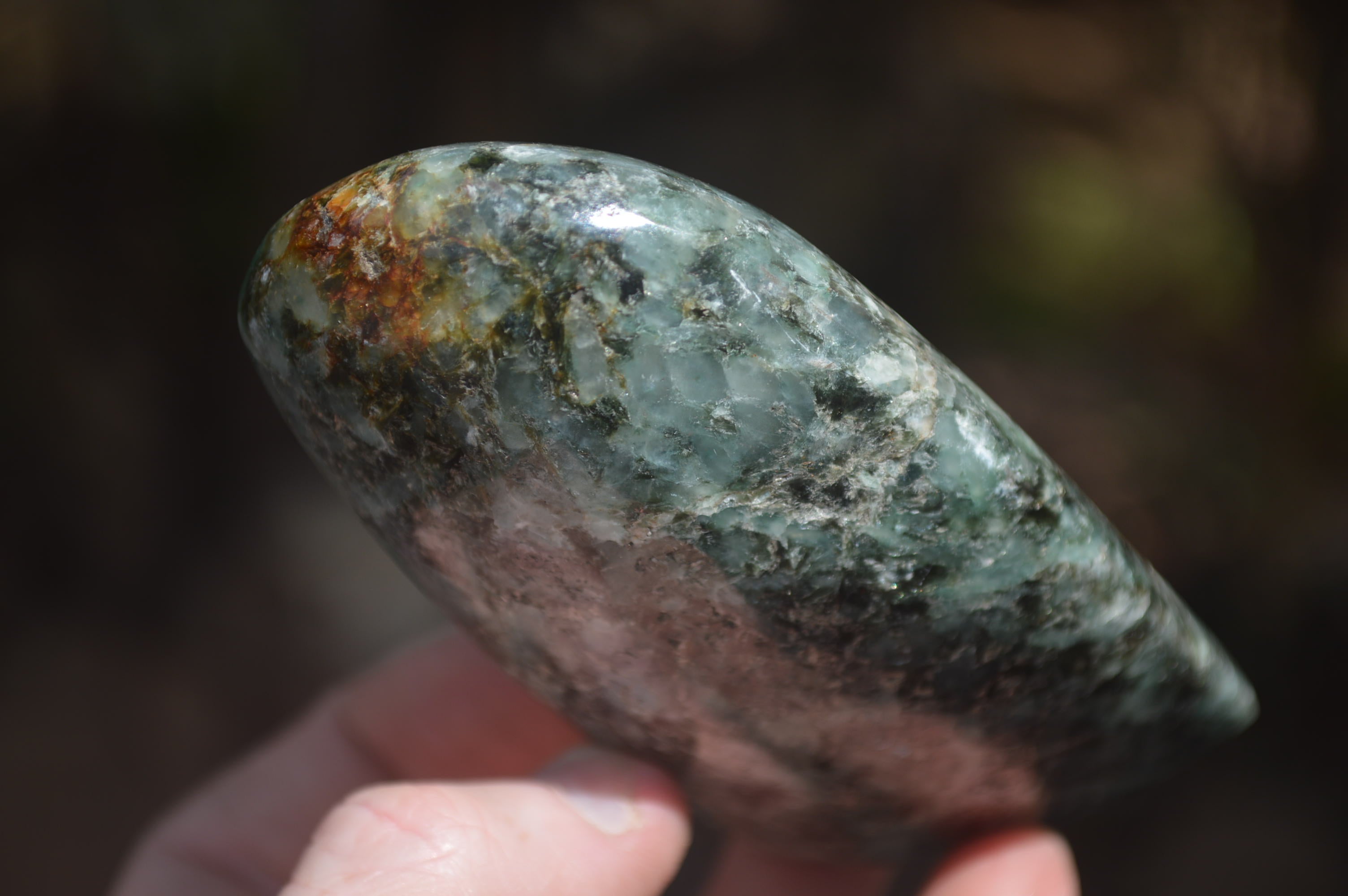 Polished Rare Emerald Mica In Matrix Standing Free Forms x 2 From Mutoko, Zimbabwe - Toprock Gemstones and Minerals 